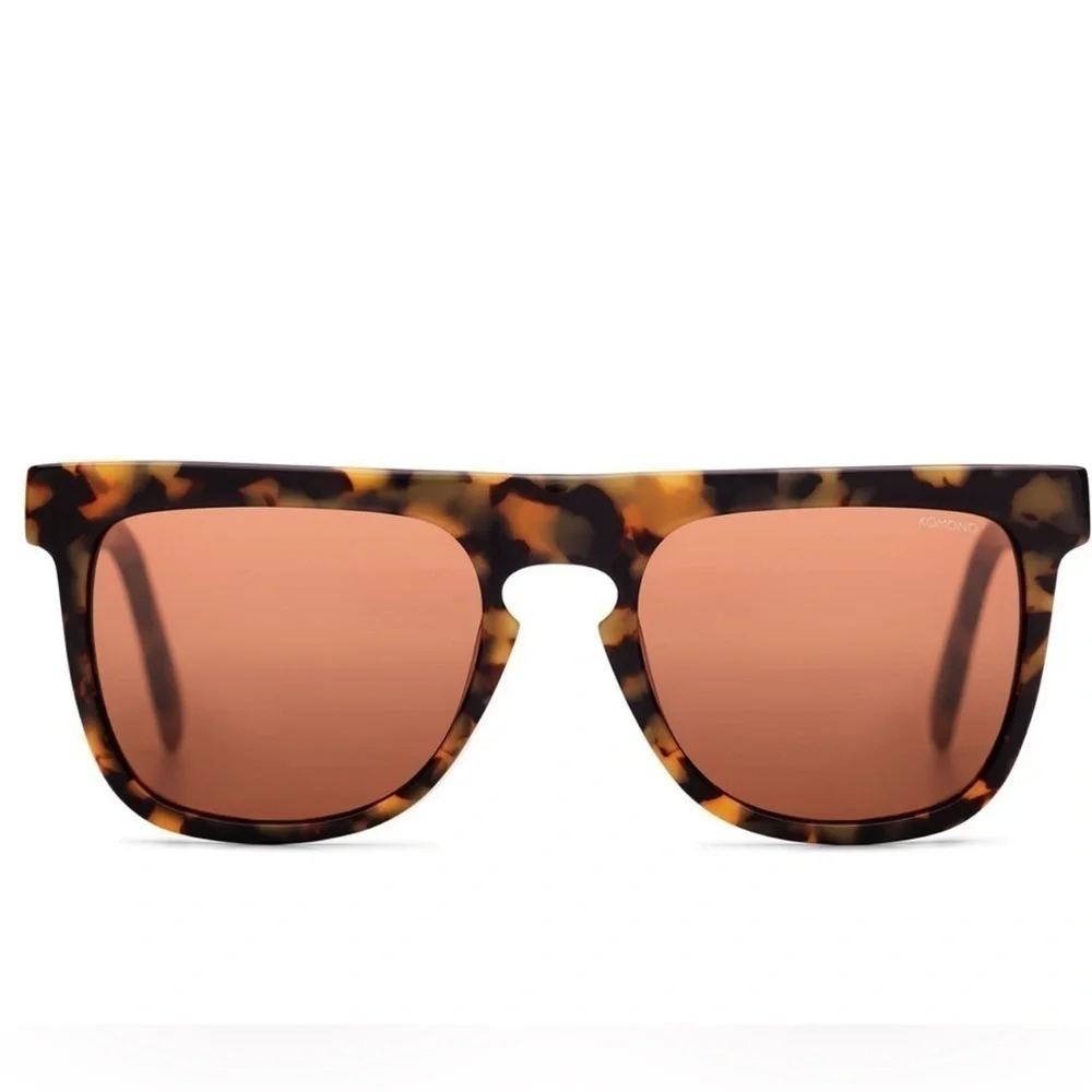 KOMONO Bennet Tortoise Demi Sunglasses NEW brown UV400